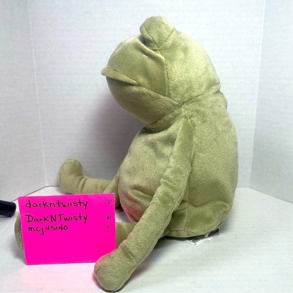BNWT JELLYCAT FERGUS FROG BASKET STUFFER W PURCHASE RECEIPTS - Picture 6 of 16